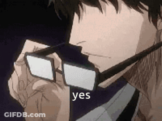A Man Wearing Glasses Is Holding His Hand To His Face And Says Yes . GIF