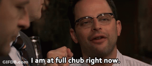 A Man Wearing Glasses Says I Am At Full Chub Right Now GIF