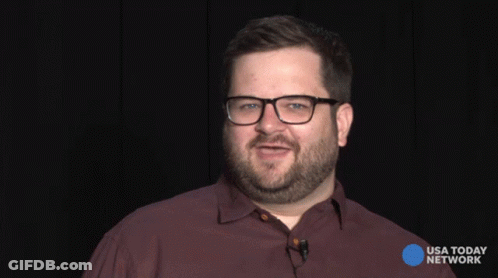 A Man Wearing Glasses Says " I Can 'T Believe You Broke Edge " GIF