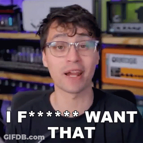 A Man Wearing Glasses Says " I F *** Want That " In A Video GIF