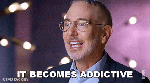 A Man Wearing Glasses Says It Becomes Addictive GIF