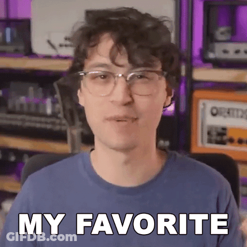A Man Wearing Glasses Says My Favorite GIF