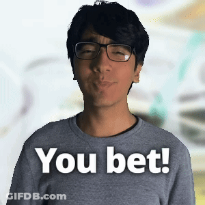 A Man Wearing Glasses Says You Bet GIF