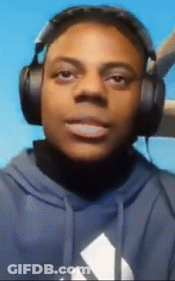 A Man Wearing Headphones And A Blue Adidas Hoodie GIF