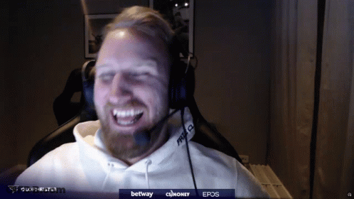 A Man Wearing Headphones And A Hoodie That Says Olofmeister GIF
