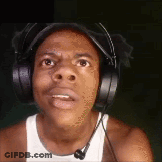 A Man Wearing Headphones And A Microphone Is Making A Face . GIF