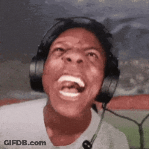 A Man Wearing Headphones And A Microphone Making A Funny Face GIF