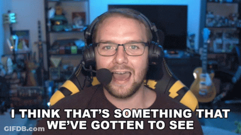 A Man Wearing Headphones And A Microphone Says " I Think That 'S Something That We 'Ve Gotten To See " GIF