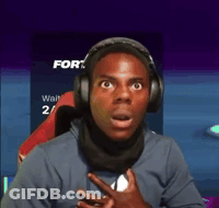 A Man Wearing Headphones And A Scarf Is Looking At The Camera With A Surprised Look On His Face . GIF