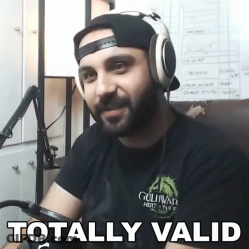 A Man Wearing Headphones And A Shirt That Says Gulliver GIF