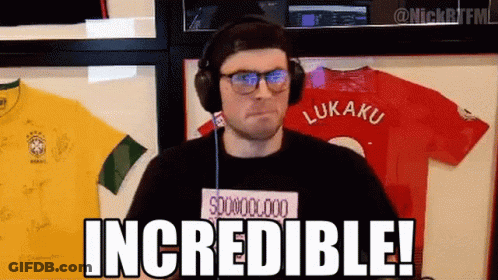 A Man Wearing Headphones And A Shirt That Says Lukaku GIF