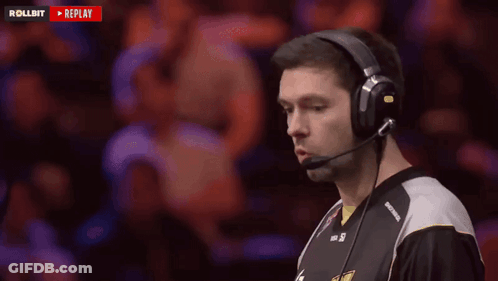 A Man Wearing Headphones And A Shirt That Says Visa On It GIF