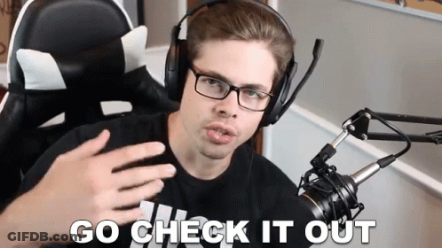 Man With Headphones And Glasses Saying Go Check It Out GIF