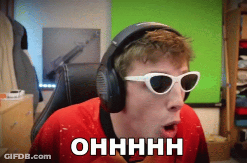 A Man Wearing Headphones And Sunglasses Has The Word Ohhhh On His Face GIF