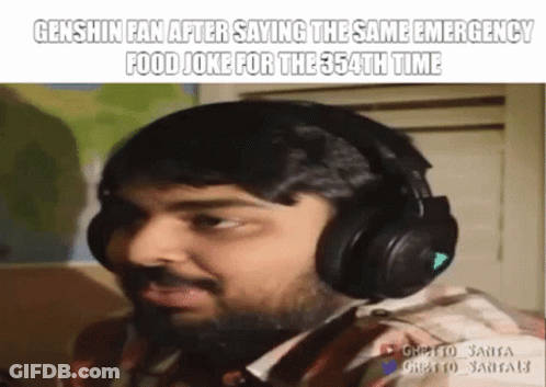 A Man Wearing Headphones Is Making A Funny Face While Playing A Video Game . GIF
