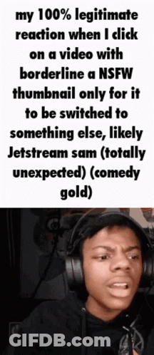 Man Wearing Headphones Making Funny Face GIF