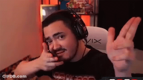 Man With Headphones Making Peace Sign GIF