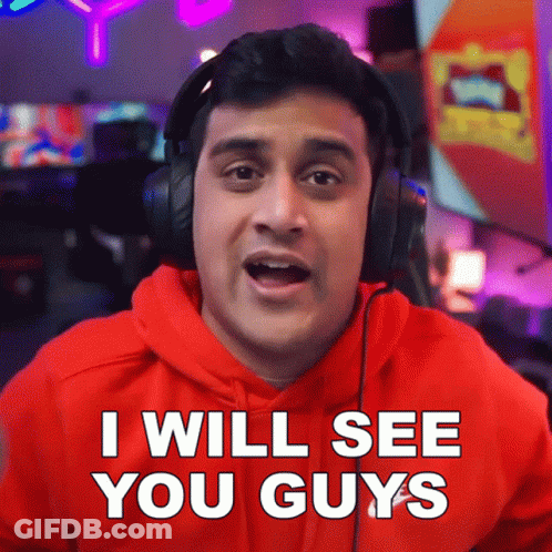 A Man Wearing Headphones Is Saying I Will See You Guys GIF