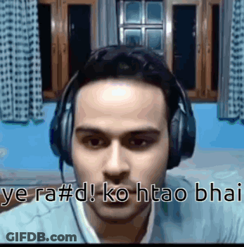 Man With Headphones Says Jera Ko Htao GIF