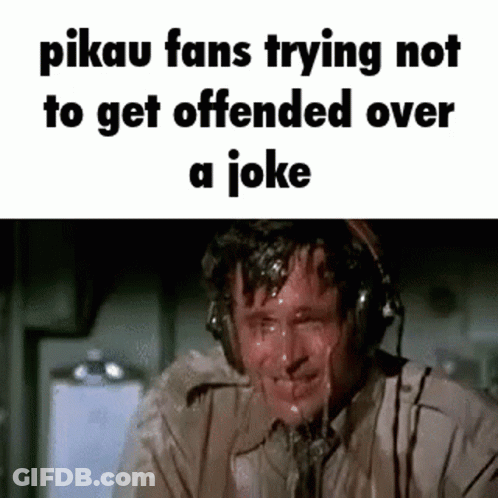 A Man Wearing Headphones Is Sweating And Crying While Talking On A Phone . GIF