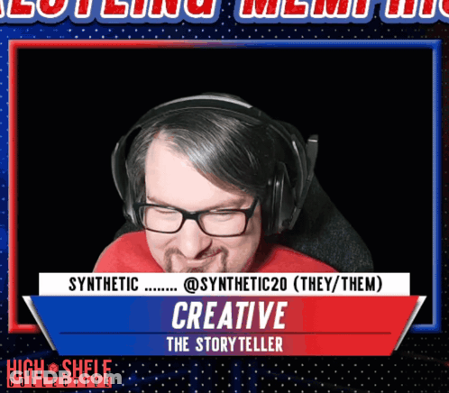 A Man Wearing Headphones With The Name Creative At The Bottom Of The Screen GIF