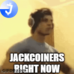 A Man Wearing Headphones With The Words Jackcoiners Right Now Below Him GIF