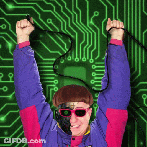 A Man Wearing Sunglasses And A Jacket That Says Columbia On The Front GIF
