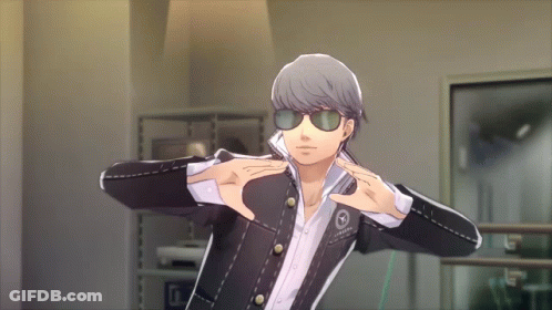 A Man Wearing Sunglasses And A Jacket That Says ' Tokyo ' On The Sleeve GIF