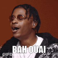 Man Wearing Sunglasses And Bah Ouai Face GIF