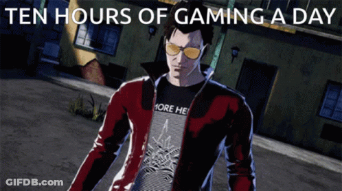 A Man Wearing Sunglasses And A Shirt That Says " More Hell " GIF