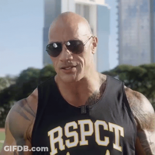 A Man Wearing Sunglasses And A Tank Top That Says Rspct On It GIF