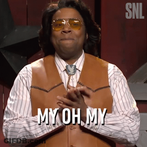 A Man Wearing Sunglasses And A Vest With The Words My Oh My On His Chest GIF