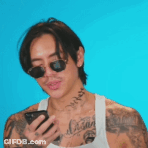 A Man Wearing Sunglasses And A White Tank Top With The Words Toot Toot On It GIF
