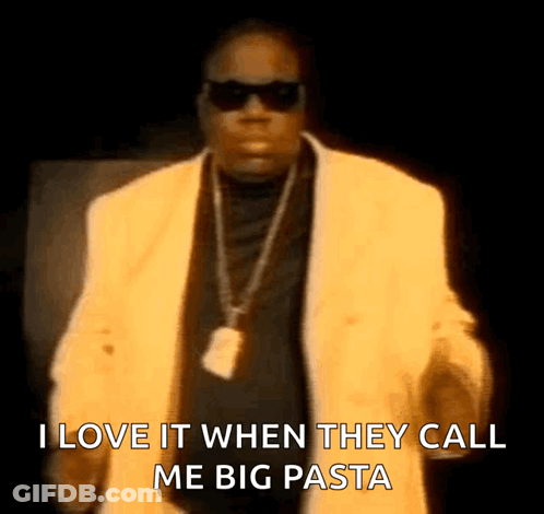 Man In Yellow Suit Sunglasses Big Pasta GIF