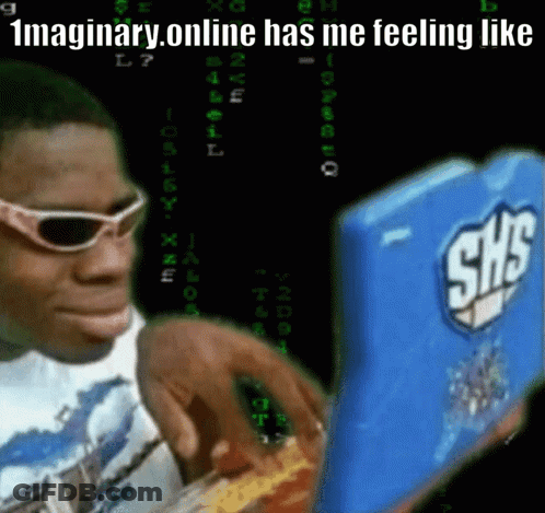 A Man Wearing Sunglasses Is Looking At A Blue Shs Toy GIF