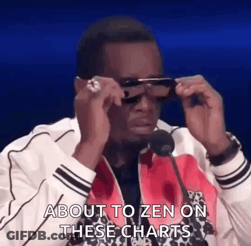 A Man Wearing Sunglasses Is Talking Into A Microphone . GIF