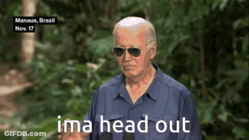Man Wearing Sunglasses Saying Ima Head Out GIF