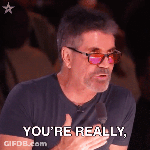 Man With Sunglasses Says You're Really In Front Of Microphone GIF