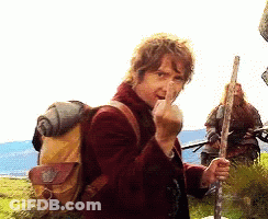 A Man With A Backpack Is Making A Middle Finger Gesture GIF