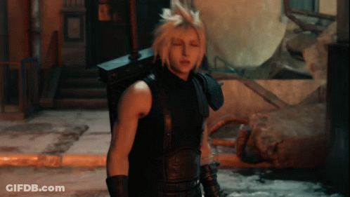 A Man With A Backpack On His Back Is Walking Down A Street . GIF