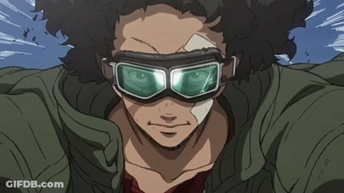 A Man With A Bandage On His Face Is Wearing A Pair Of Goggles GIF