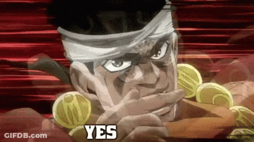 A Man With A Bandage On His Head Is Holding A Bunch Of Coins And Says Yes . GIF