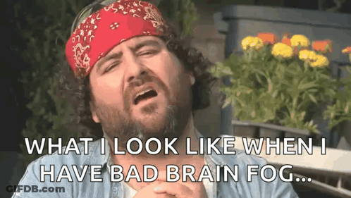 Man With Beard And Bandana Making Funny Face GIF