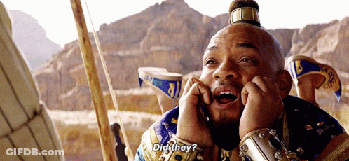 A Man With A Beard And A Crown On His Head Says Did They ? GIF