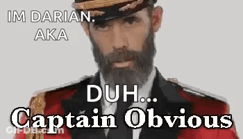 A Man With A Beard And A Hat Is Wearing A Red Uniform And A Black Hat . GIF