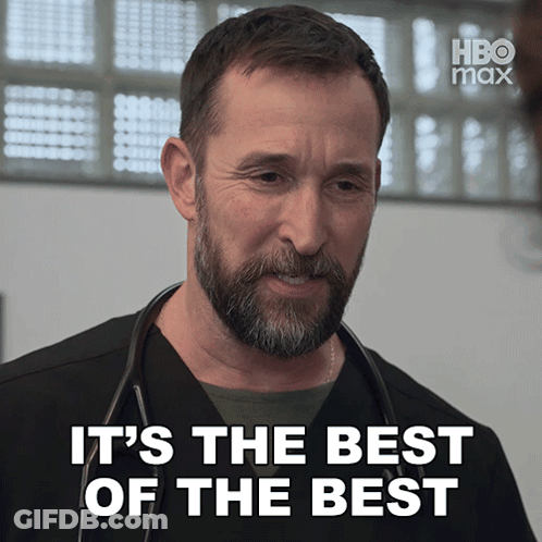 A Man With A Beard And A Stethoscope Around His Neck Says " It 'S The Best Of The Best " GIF