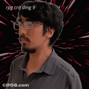 A Man With A Beard And Glasses Has The Word Critical Written On His Face GIF