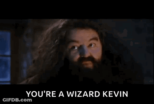 A Man With A Beard And Long Hair Is Talking About Being A Wizard Kevin . GIF