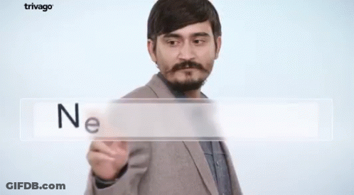A Man With A Beard And Mustache Is Pointing At The Word Ne GIF