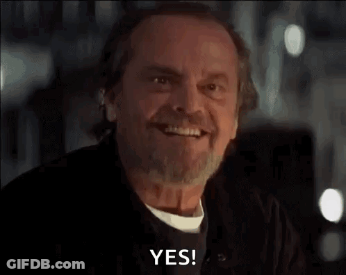 Man Smiling And Saying Yes GIF